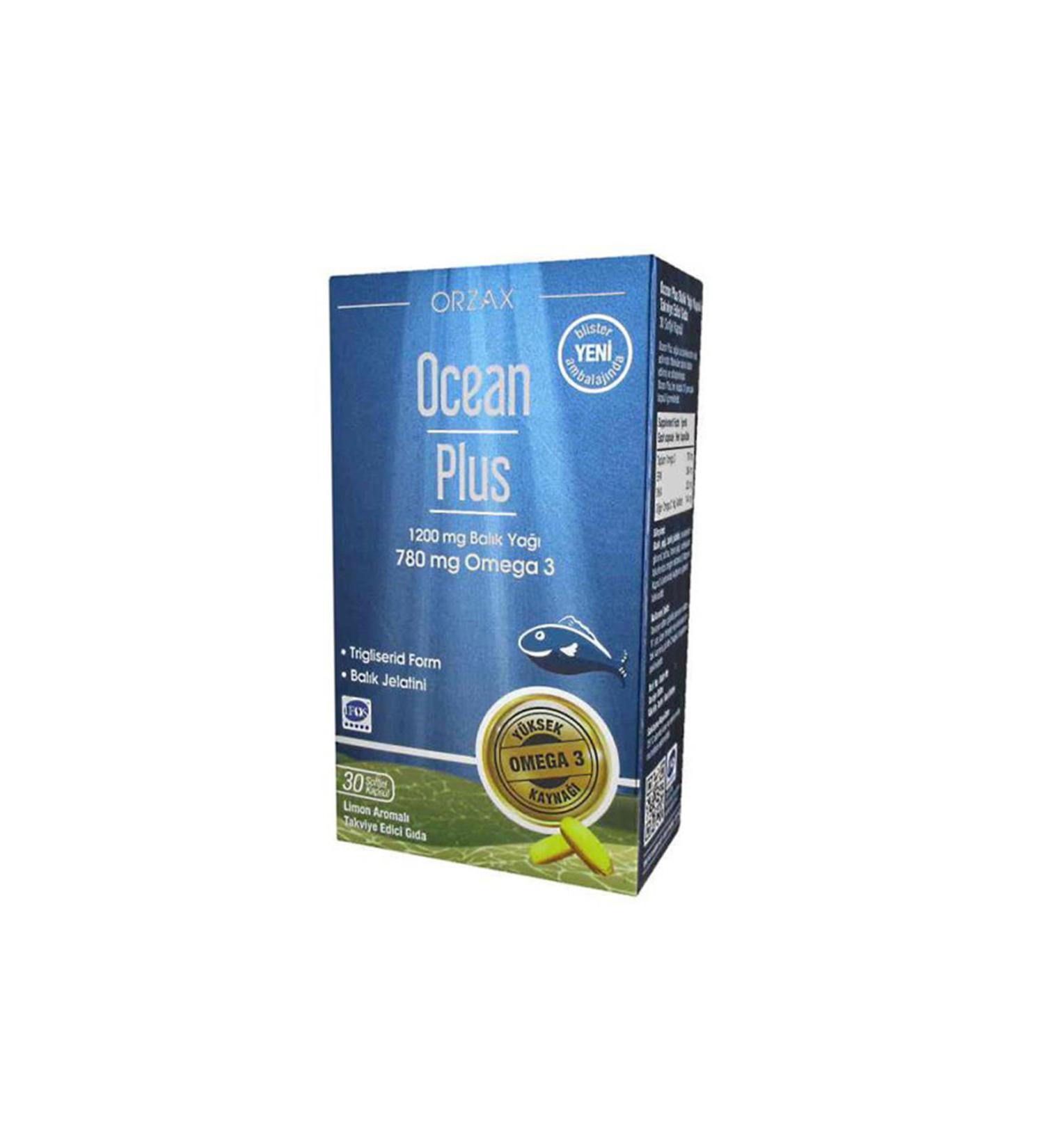 Ocean PLUS 1200 Mg Fish Oil 30 CAPSULES