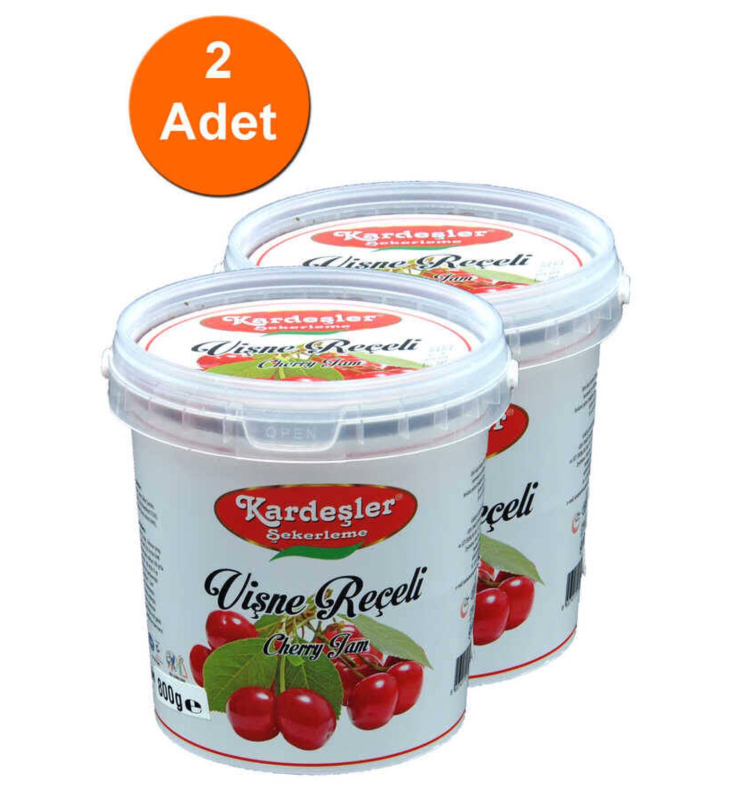 Brothers Confectionery Brothers Cherry Jam Bucket 800 G X 2 Pieces