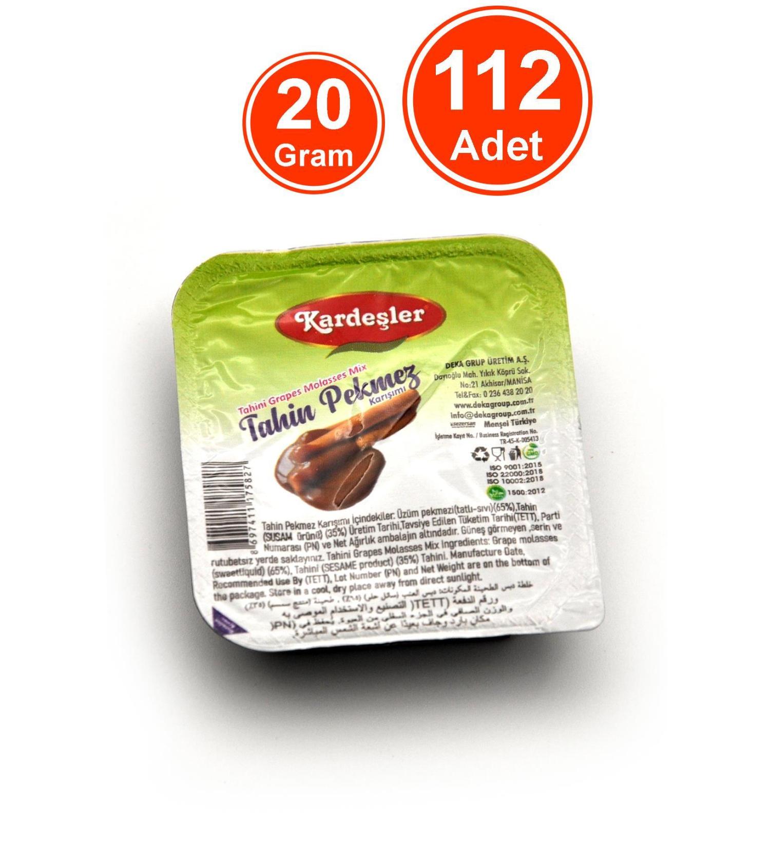 Karde ler Confectionery Tahini Molasses Mix Picnic Breakfast 20 G x 112 Pieces