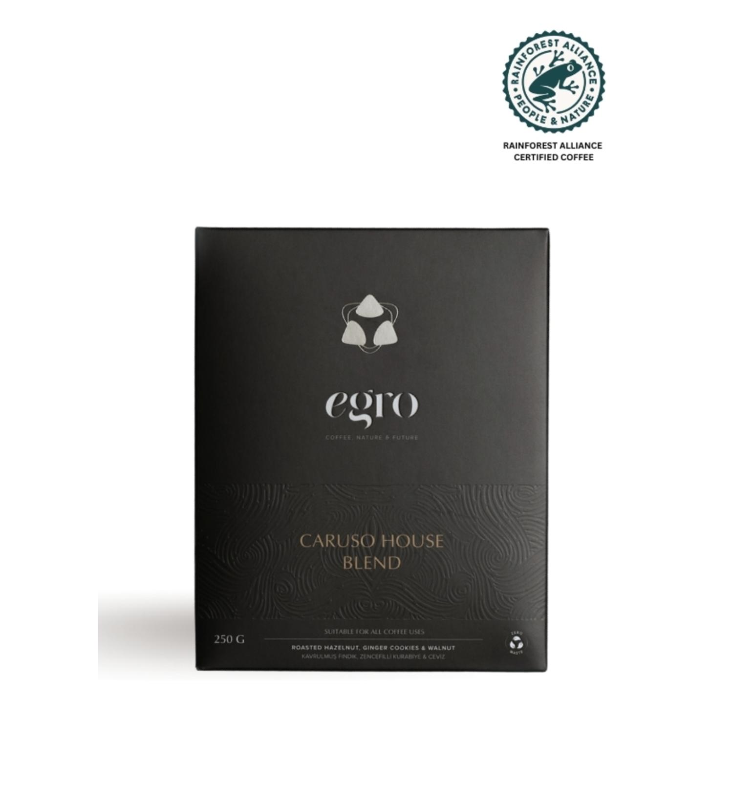 EGRO Caruso House Blend - 250 G Filter Coffee & Bean Coffee - Buy Online on GoSupps.com