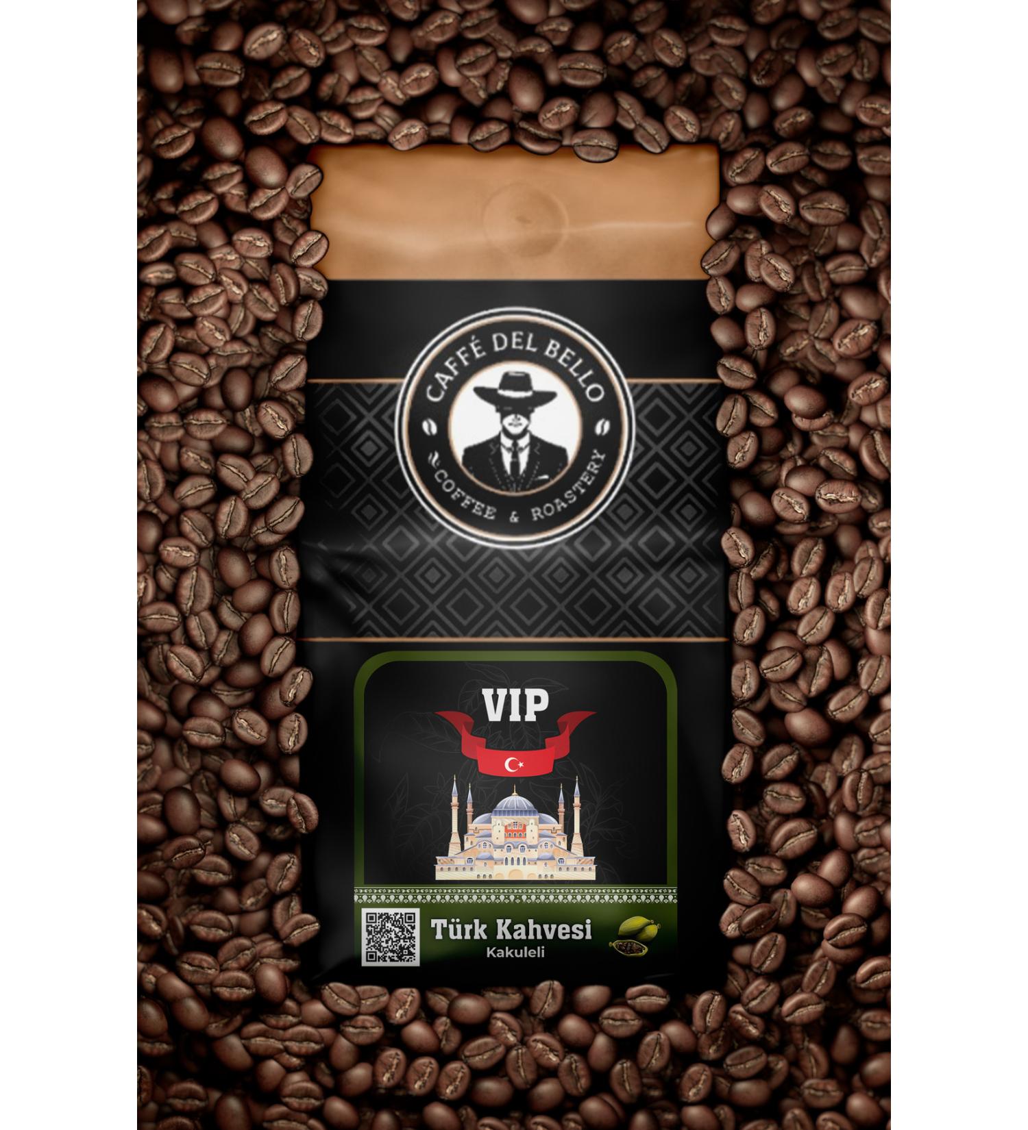 Caffe Del Bello Ground Cardamom Vip Turkish Coffee 1 Kg. - Buy Online on GoSupps.com