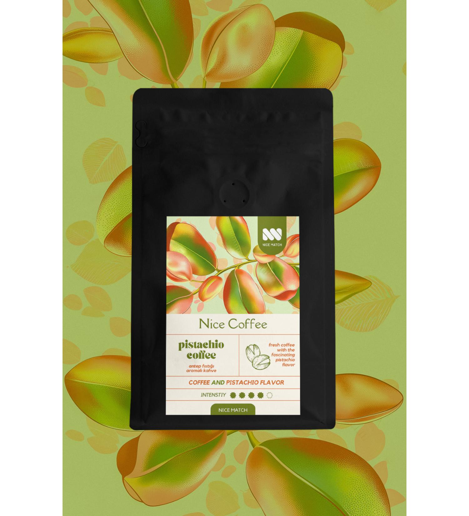 Nice Match Pistachio Coffee Pistachio Flavored Coffee Filter Coffee 200 Gr - Buy Online on GoSupps.com