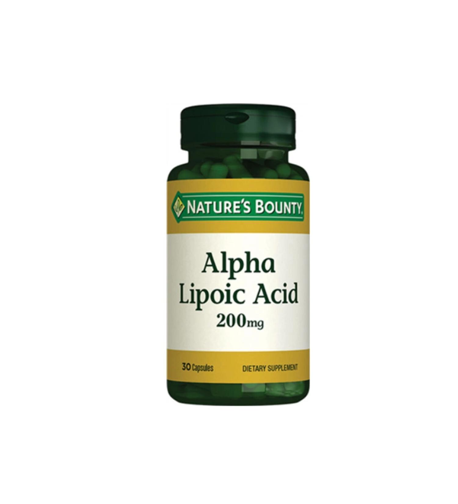 Natures Bounty Natures Bounty Alpha Lipoic Acid 200 mg Food Supplement 30 Capsules-MFREYON00871