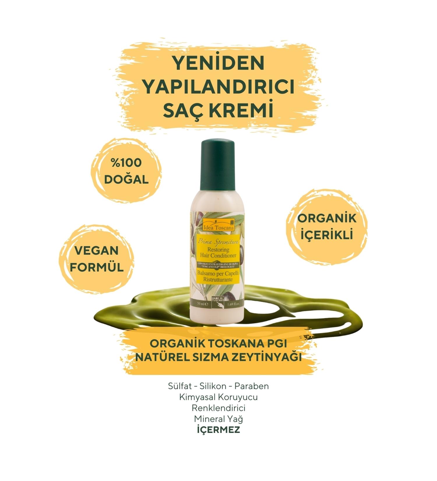 idea Toscana Organic Olive Oil Restructuring Conditioner - 50 ml - Buy Online on GoSupps.com