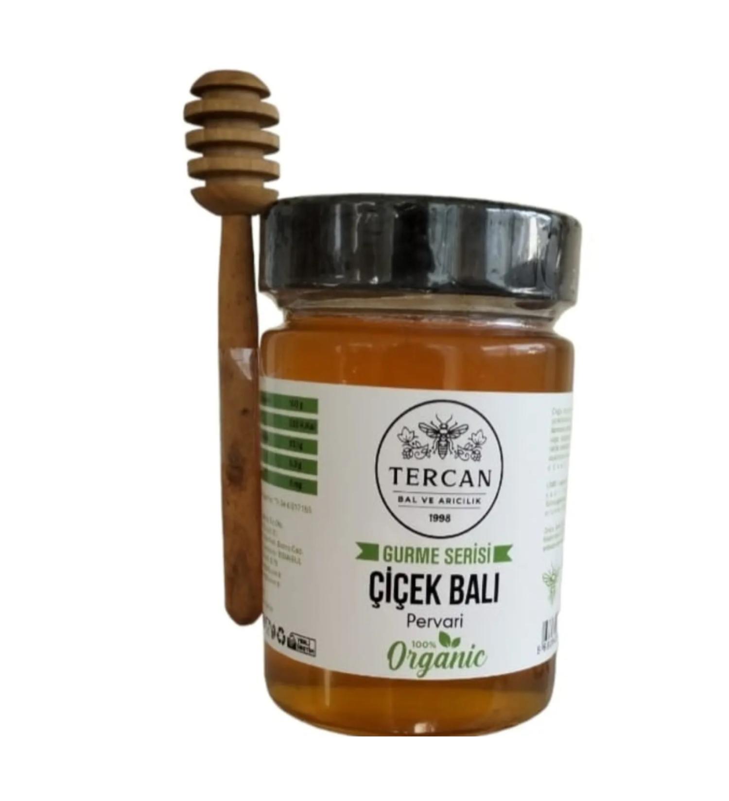 TERCAN ORGANIC PERVARI FLOWER HONEY 455 G