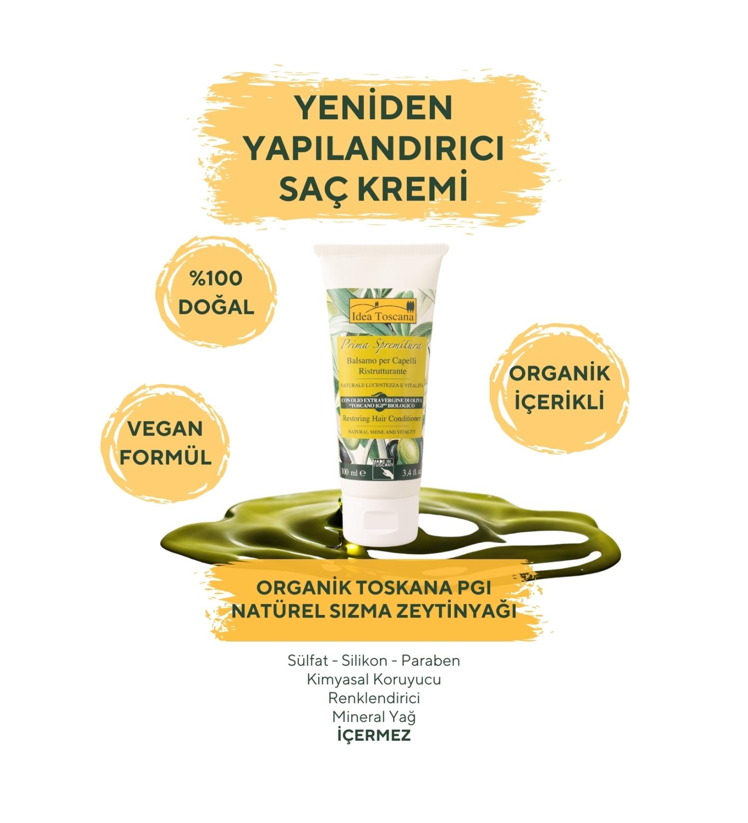 idea Toscana Organic Olive Oil Restructuring Conditioner - 100 ml - Buy Online on GoSupps.com