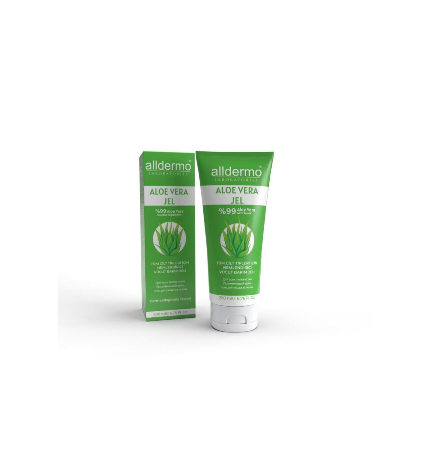 Alldermo Aloe Vera & Panthenol Gel 200ml (MOISTURIZING BODY CARE GEL)