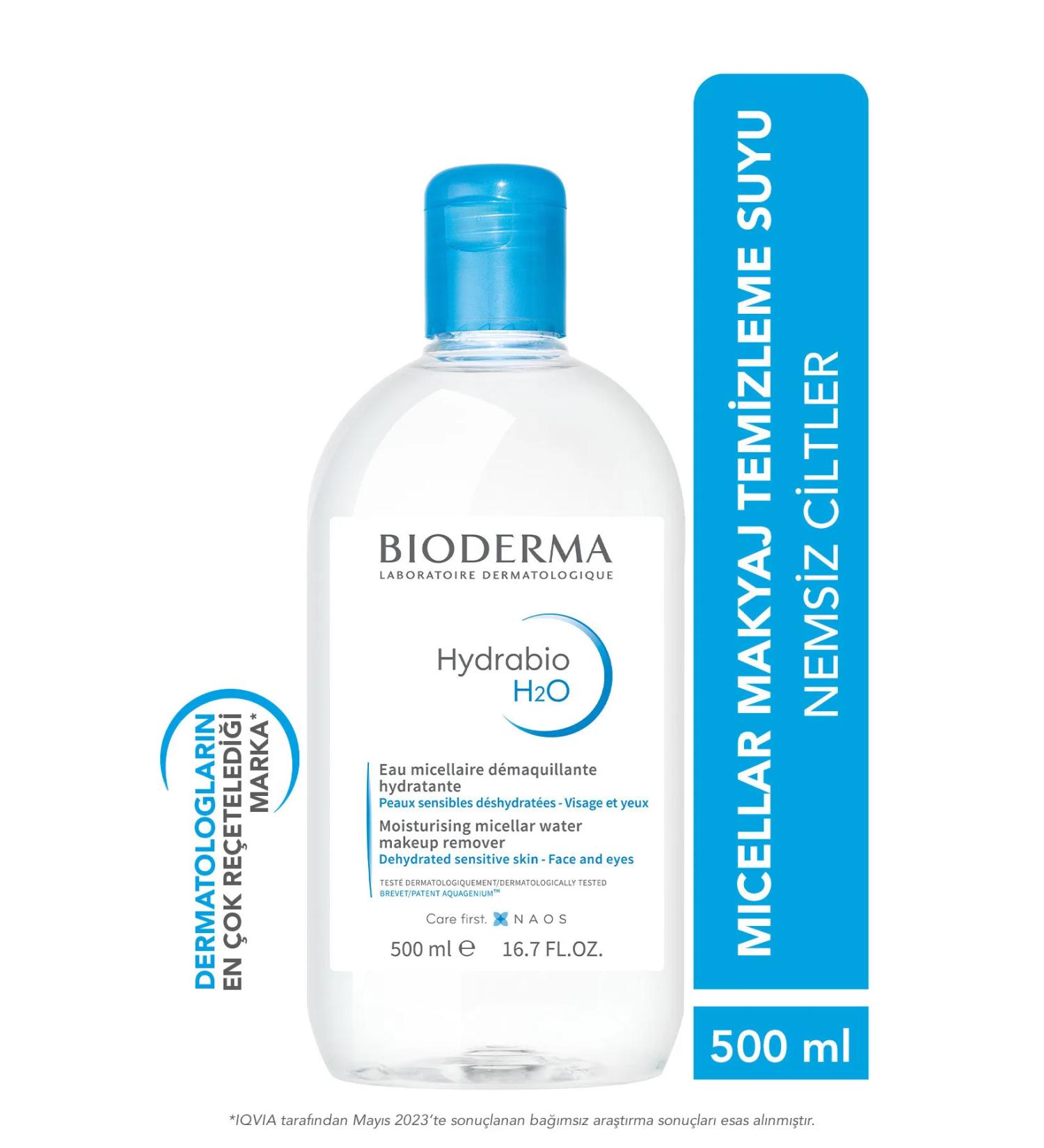 Bioderma B ODERMA Hydrabio H2O Moisturizing effective facial and make-up remover micellar water for dehydrated skin - Buy Online on GoSupps.com