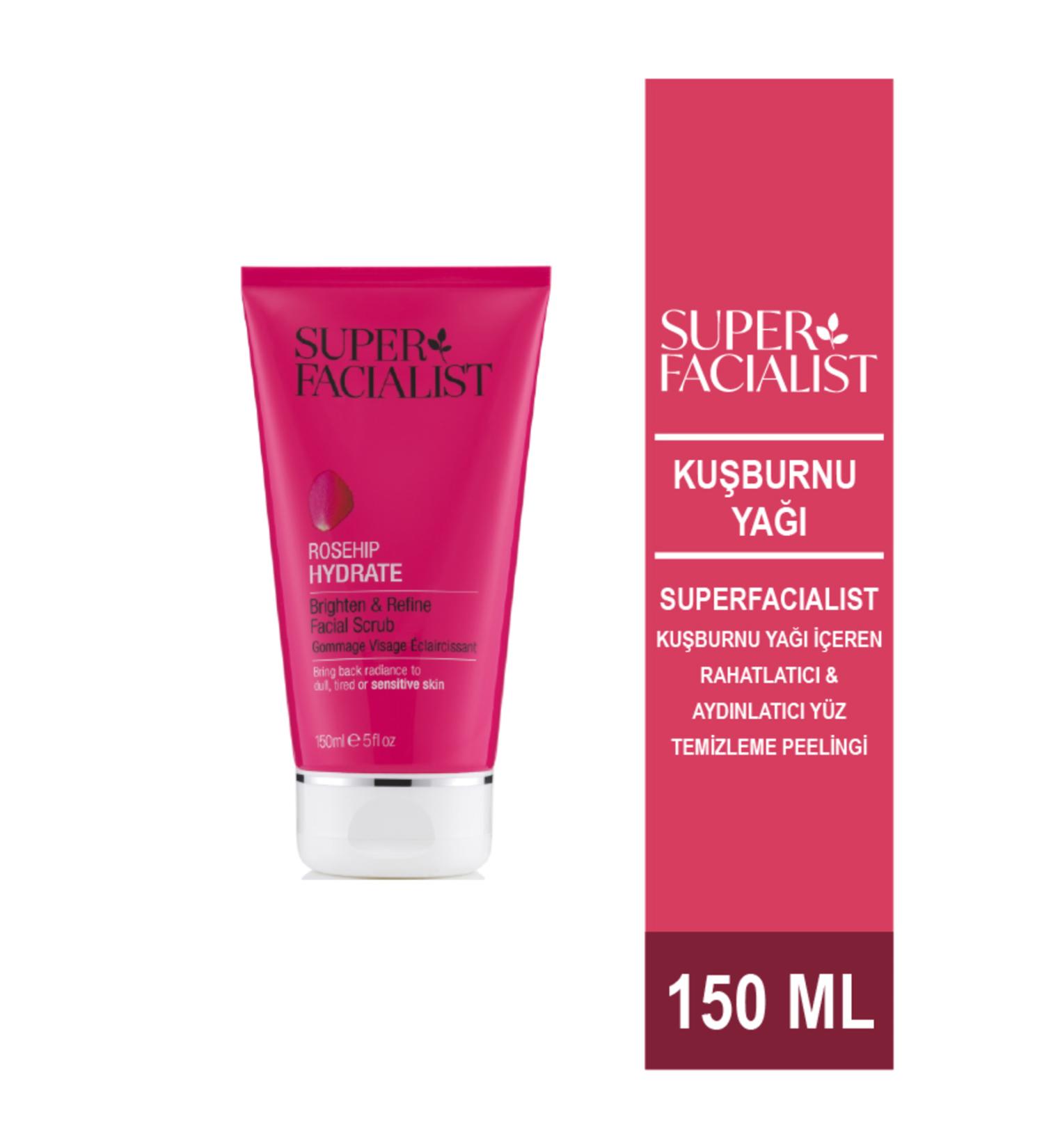 Super Facialist Rosehip Oil Soothing/Brightening Facial Cleansing Peeling 150ml