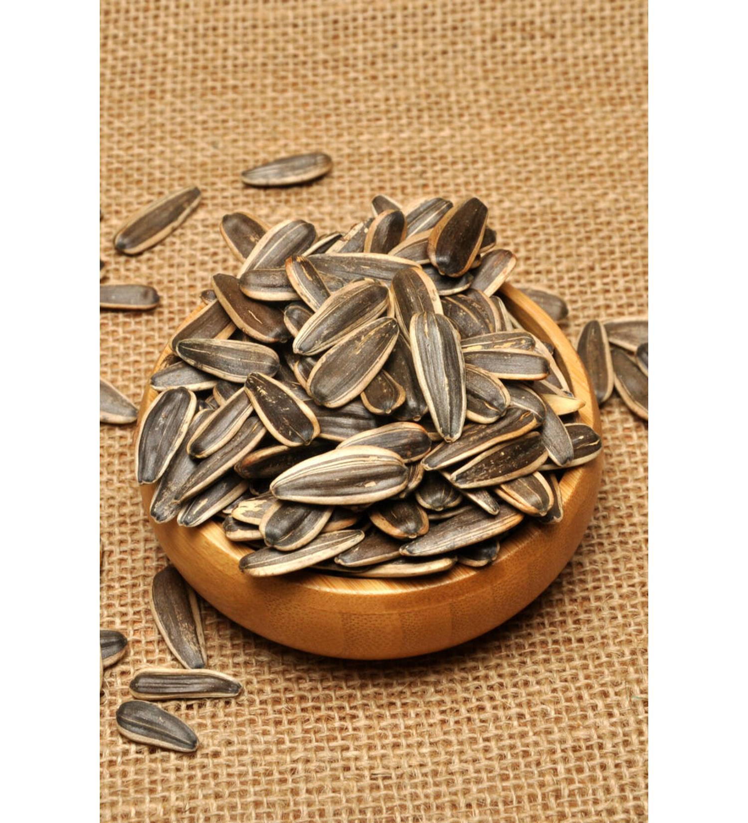 Adem Ermi Unsalted Black Sunflower Seeds Roasted 3 Kg