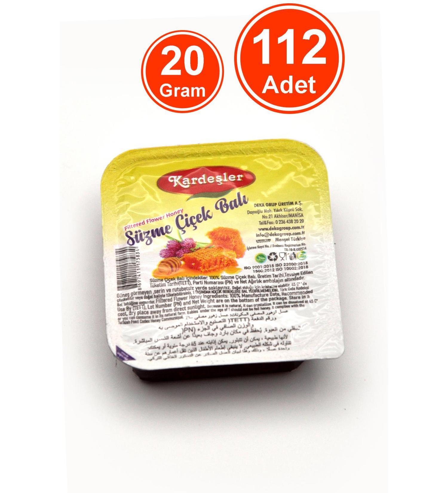 Karde ler Confectionery Filtered Flower Honey Picnic Breakfast 20 G x 112 Pieces