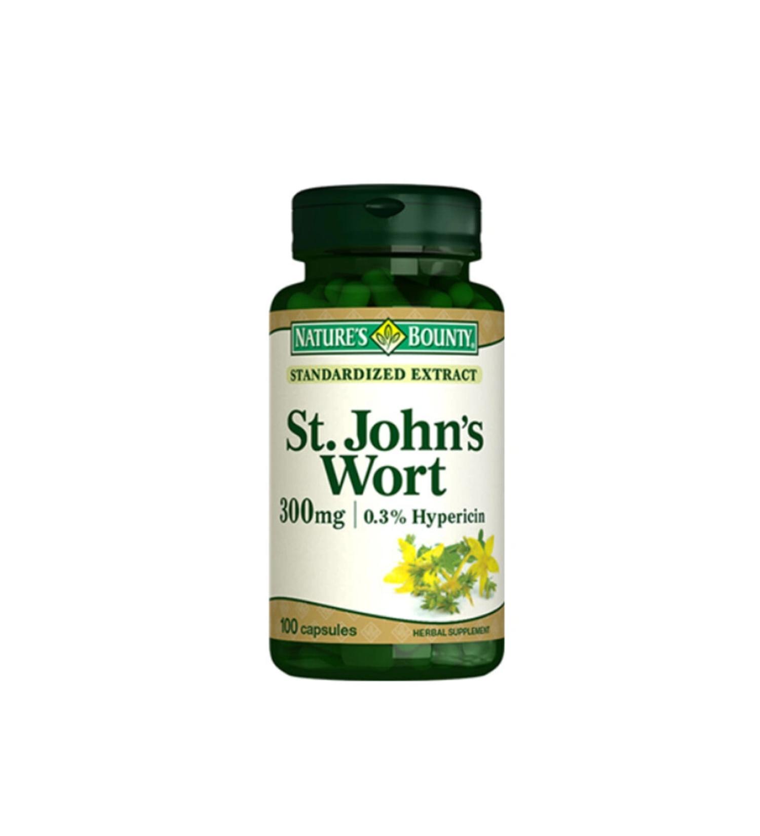 Natures Bounty Natures Bounty St. Johns Wort 300 mg Food Supplement 100 Capsules-MFREYON00878