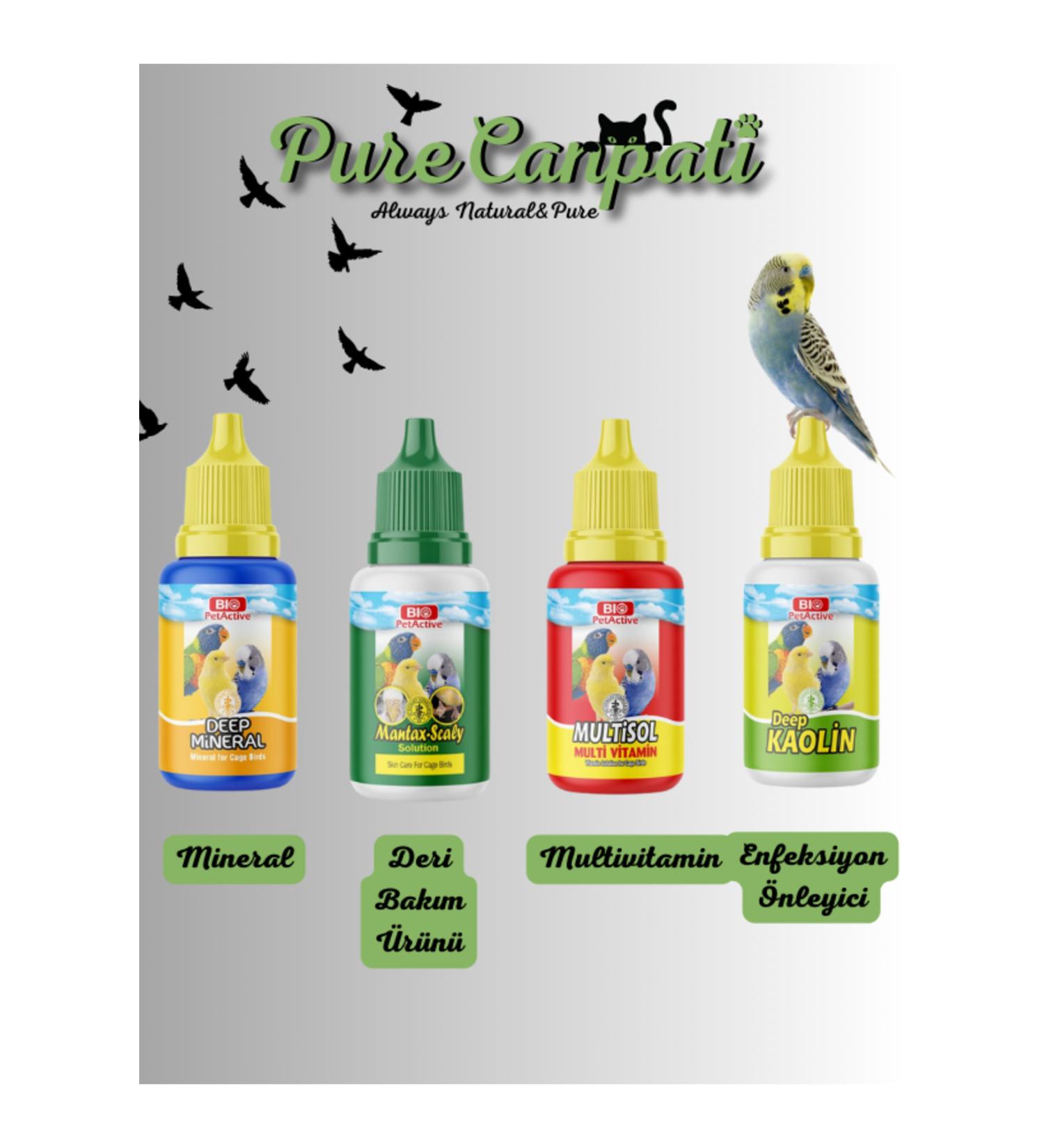 PureCanpati Bird Mineral Skin Care Multivitamin and Immune Support Set