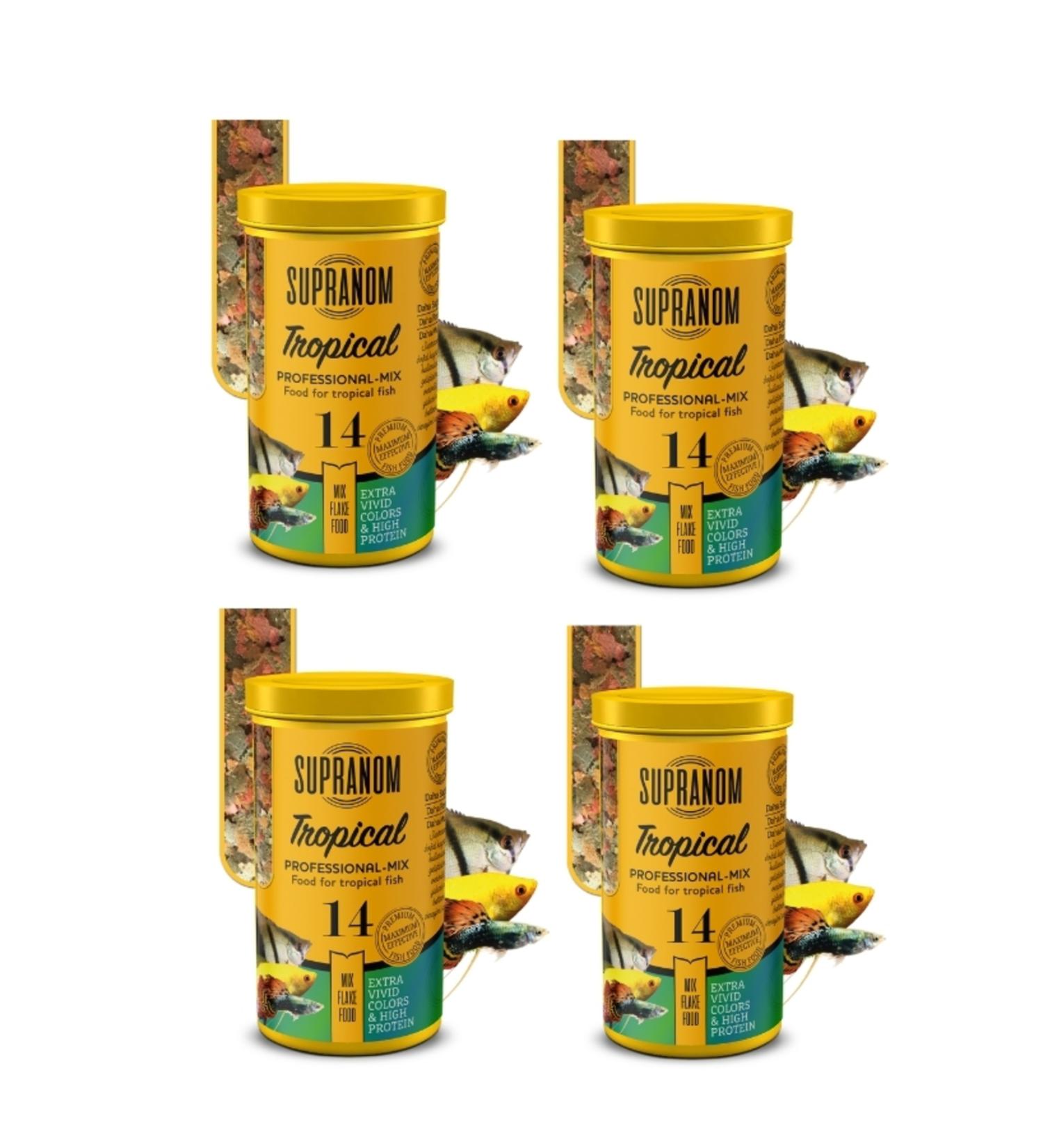 Supranom Tropical Fish Food Professional-mix Flake Food1 Piece 250ml (14)