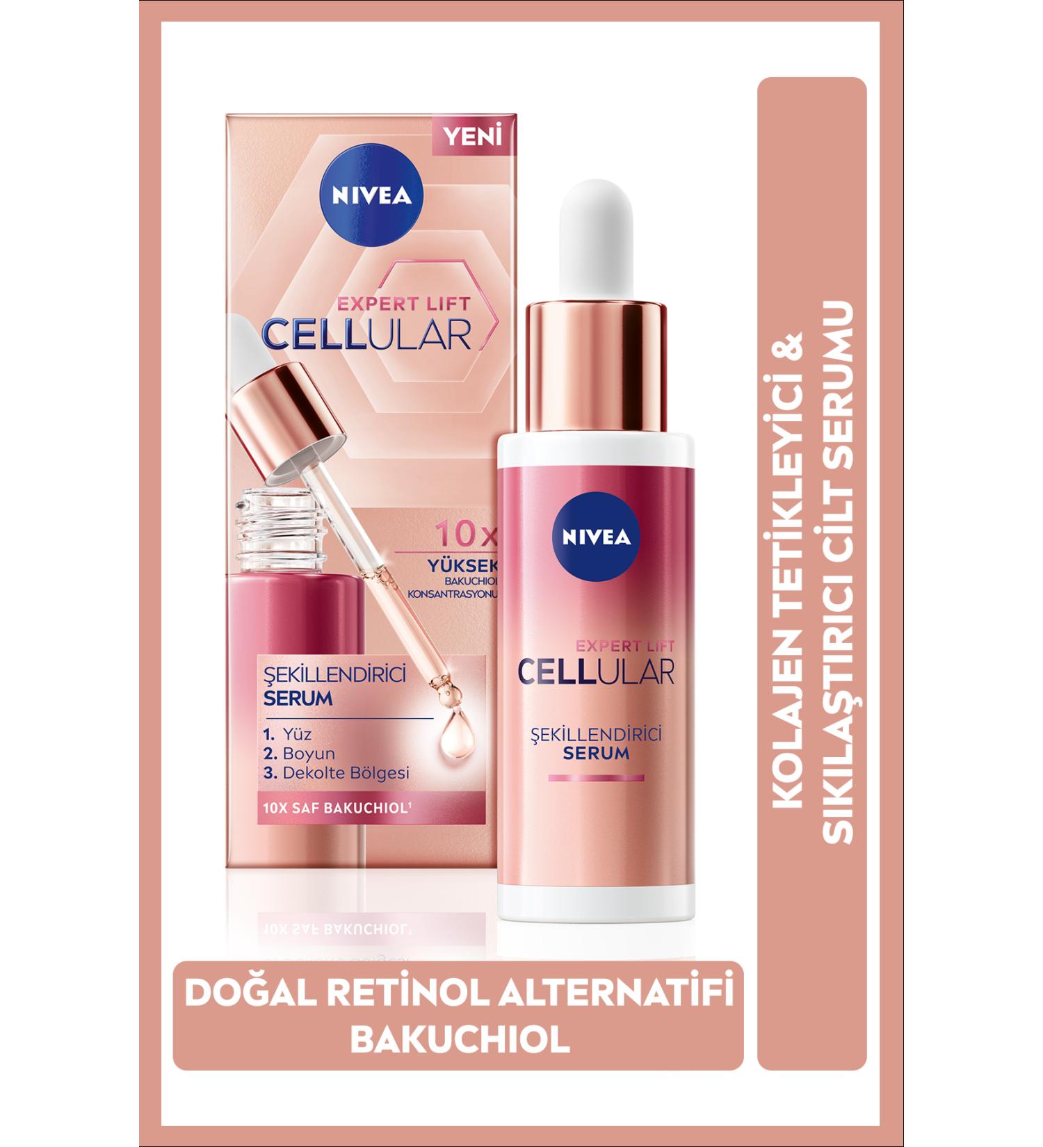 NIVEA Cellular Expert Lift Natural Retinol Alternative Skin Serum with Pure Bakuchiol 30ml Firming - Buy Online on GoSupps.com
