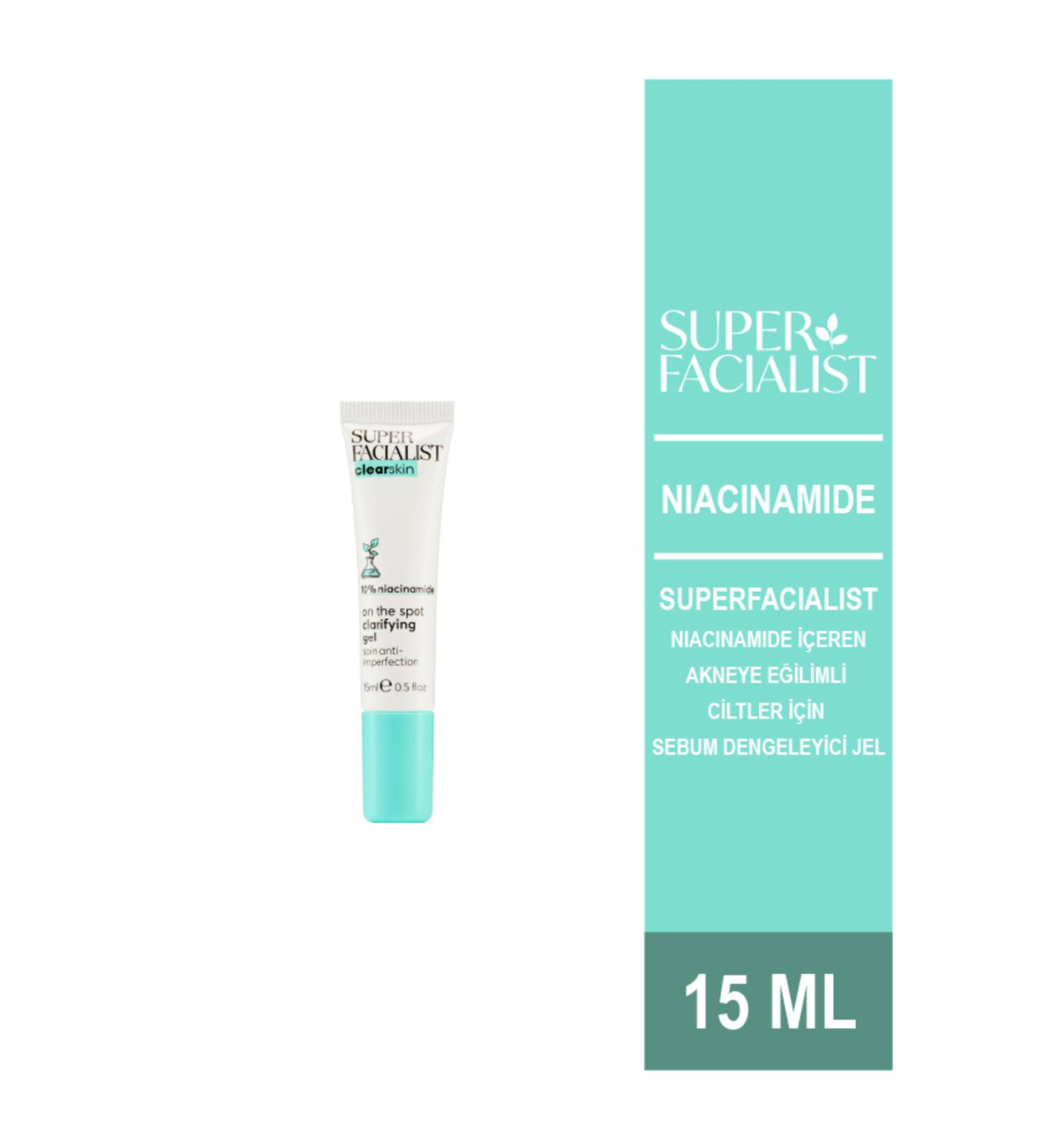 Super Facialist Sebum Balancing Gel for Acne Prone Skin with Niacinamide 15ml