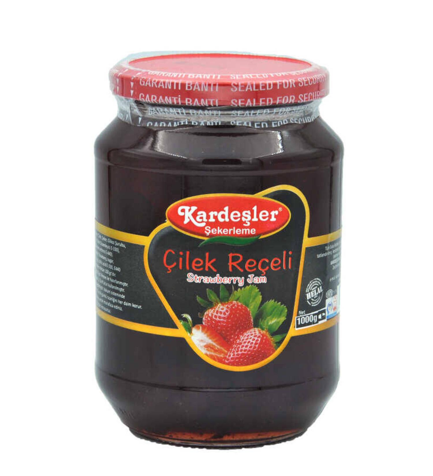 Brothers Confectionery Brothers Strawberry Jam Glass Jar 1000 G