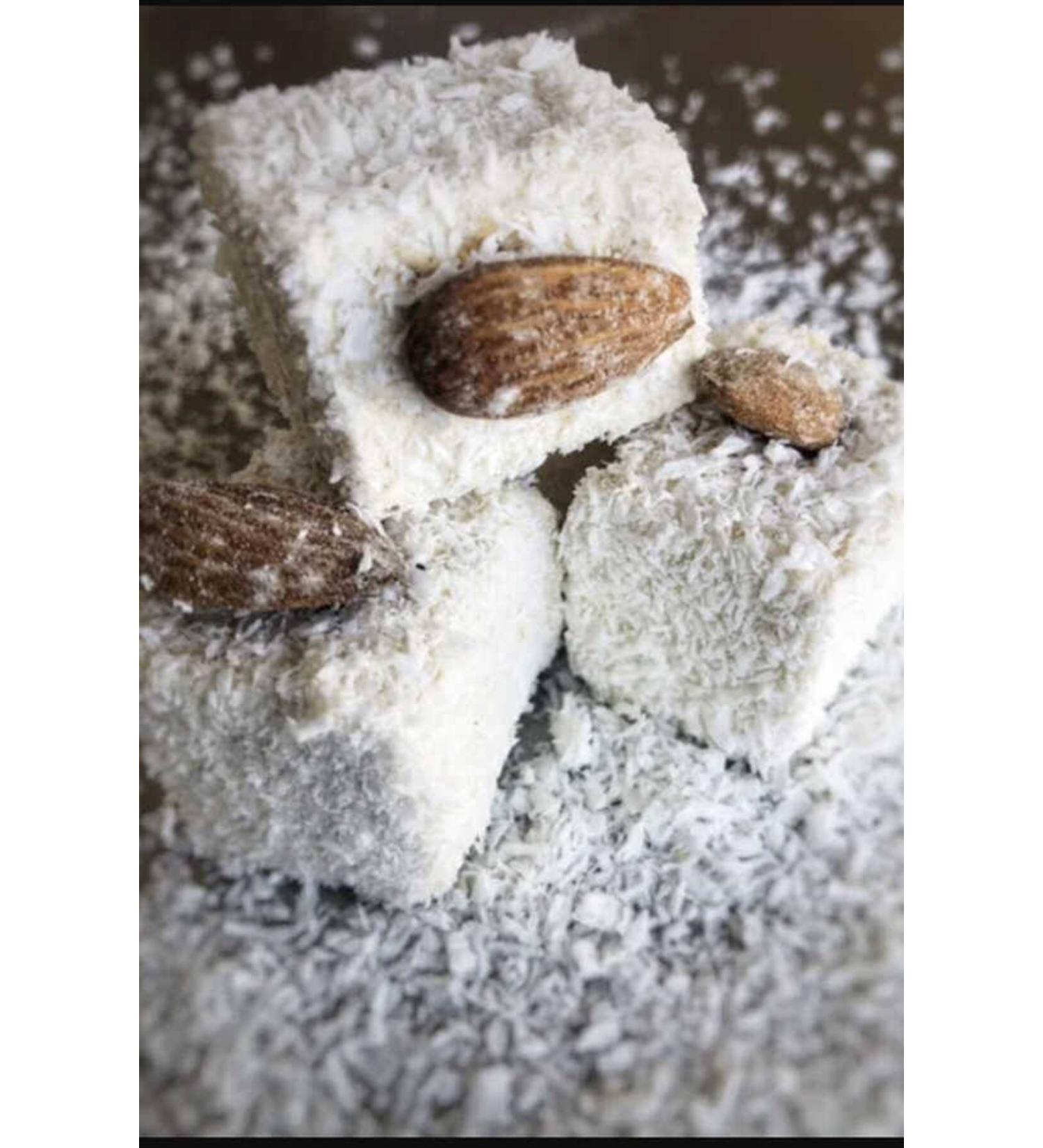 Brothers Confectionery Brothers Pressed Almond Sultan Cube Turkish Delight 500 G