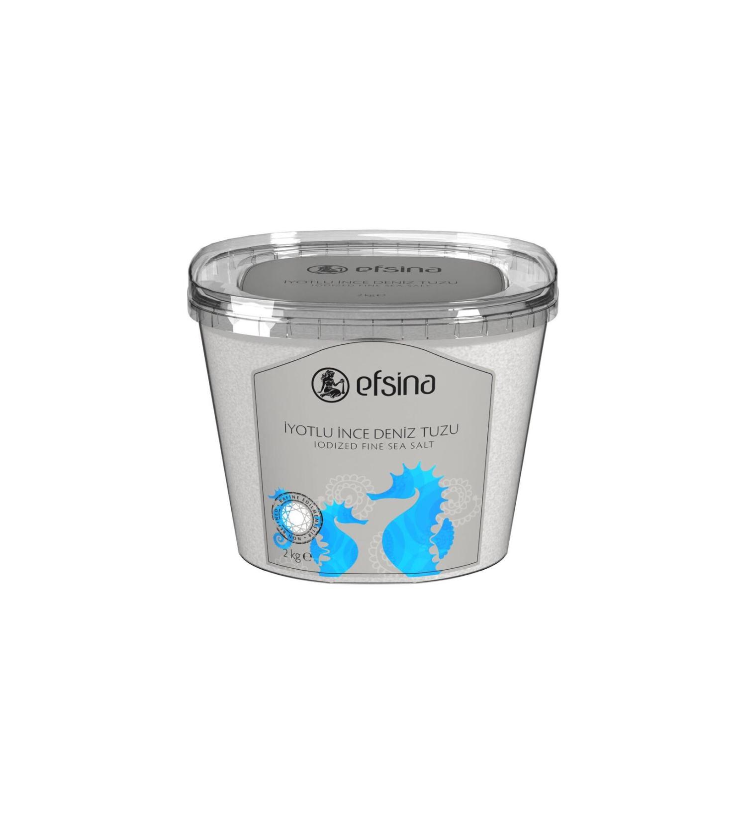 Efsina 2 Kg Iodized Fine Sea Salt - Buy Online on GoSupps.com