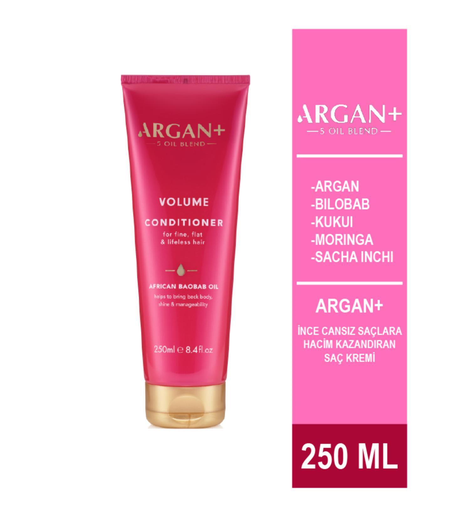ARGAN PLUS ARGAN + Hair Conditioner That Gives Volume to Thin Lifeless Hair 250ml