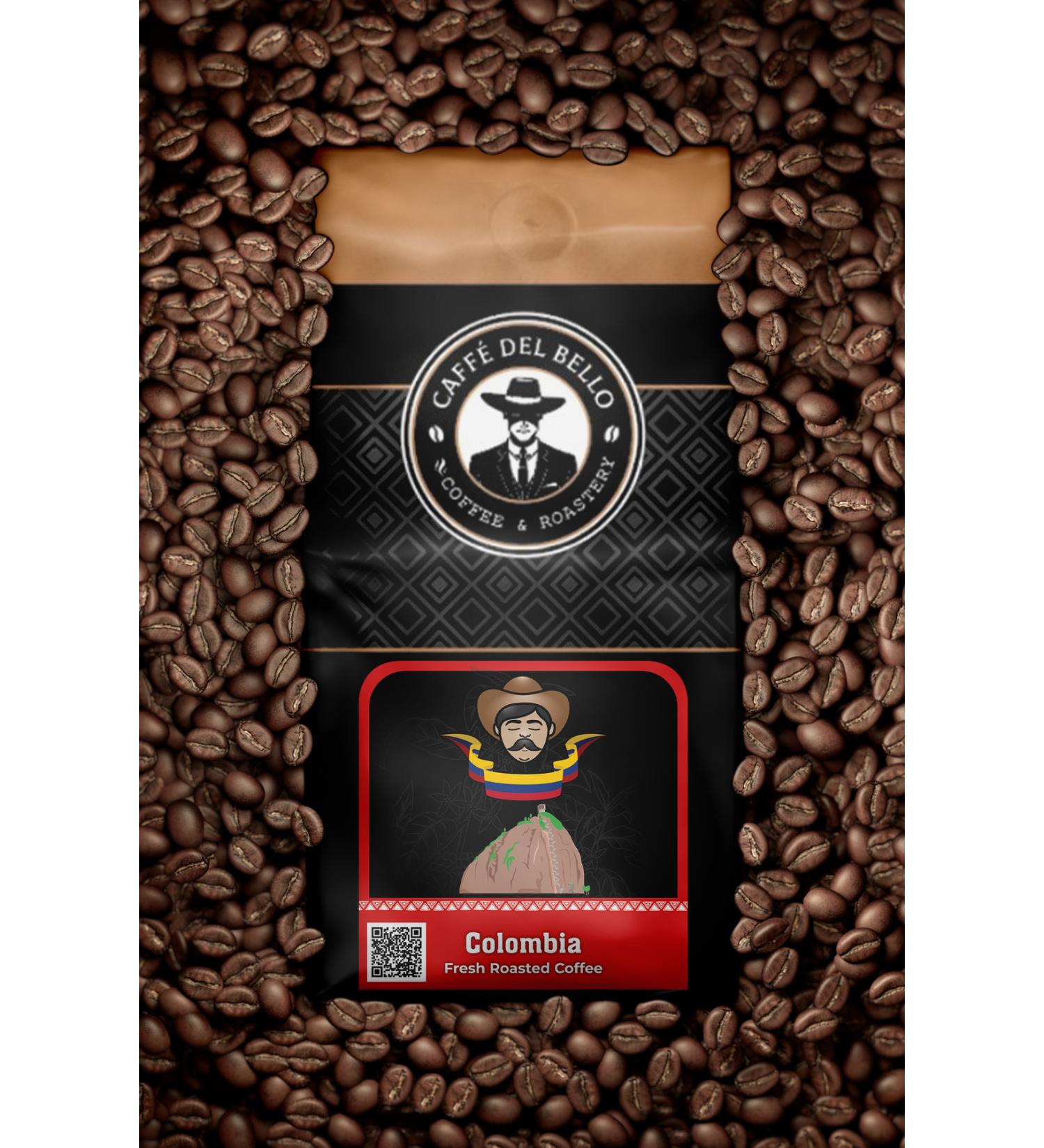 Caffe Del Bello Colombian Filter Coffee 1 Kg. (BEANS OR GROUND) - Buy Online on GoSupps.com