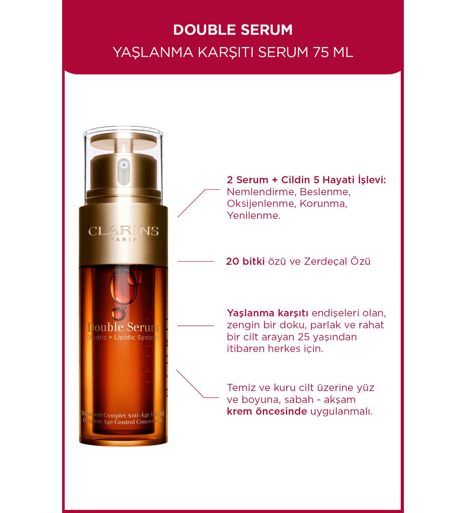 Clarins Double Serum 75 Ml Anti-Aging Serum - Buy Online on GoSupps.com
