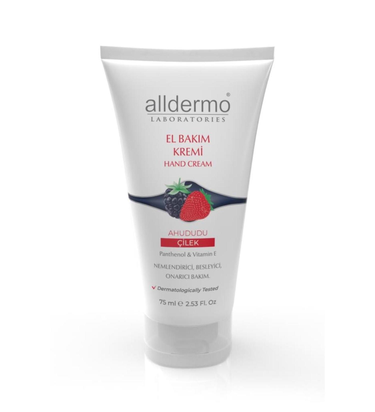 Alldermo Hand Care Cream 75 Ml Raspberry - Strawberry