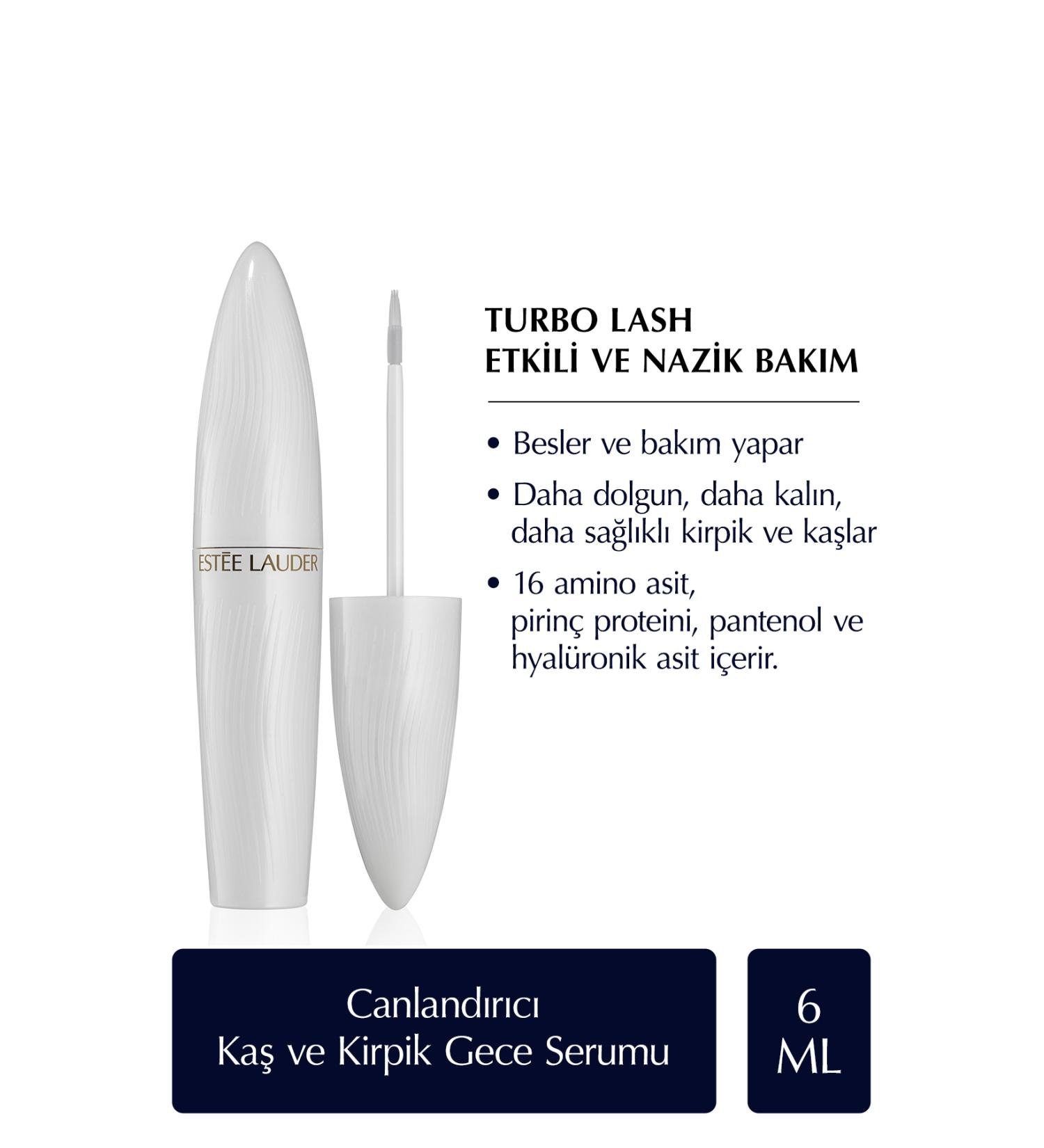 Estee Lauder TURBO LASH REVITALIZING VOLUMIZING EYEBROW AND EYELASH NIGHT SERUM - 6ML KEYON1626 - Buy Online on GoSupps.com