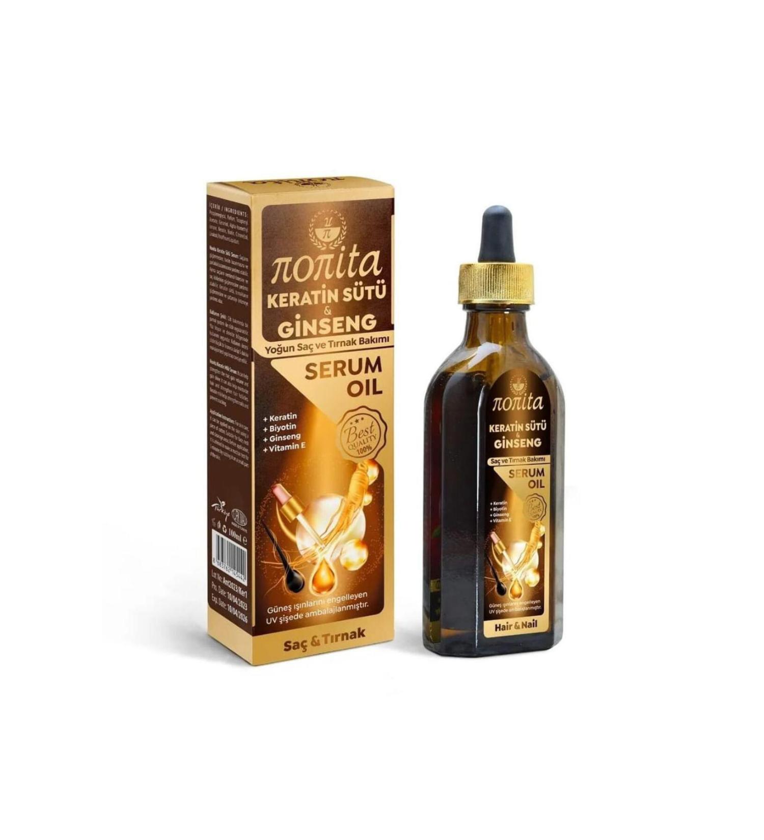 nonita Keratin Milk and Ginseng Serum 100ML