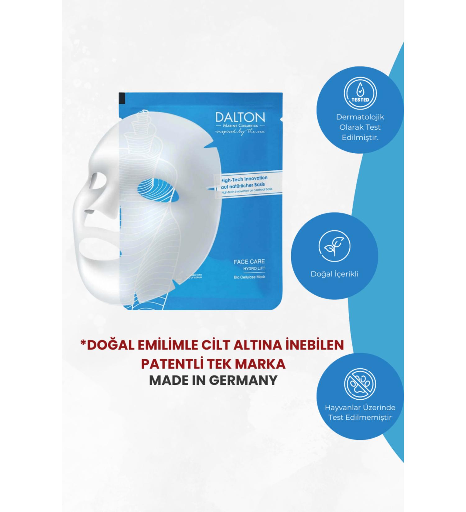 DALTON MARINE COSMETICS Moisturizing Smoothing Plumping Anti-Aging Bio Cellulose Mask for Mature Skin - Buy Online on GoSupps.com