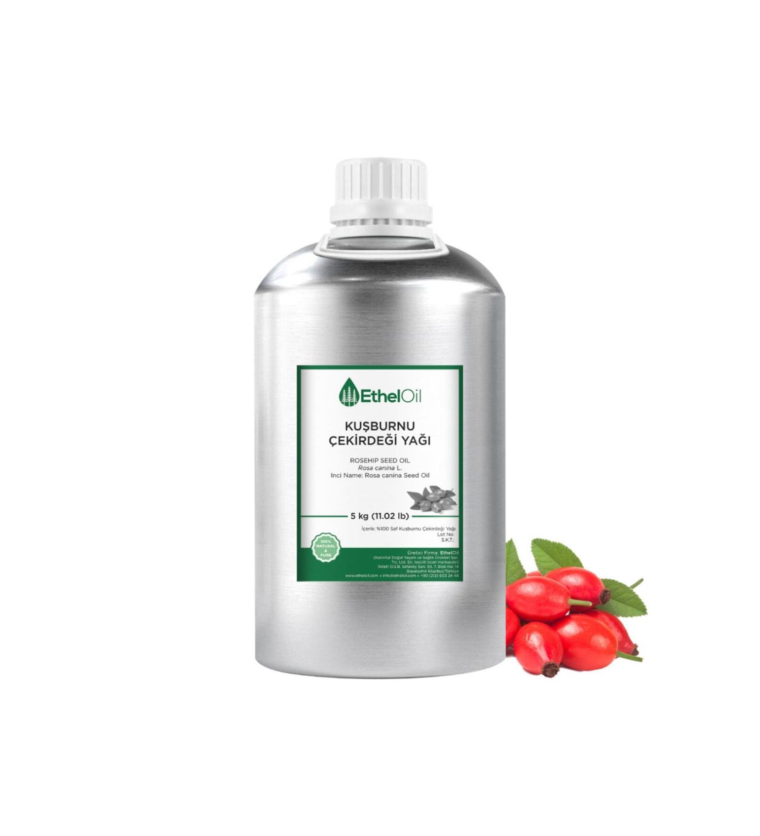 Etheloil Rosehip Seed Oil - - 5 Kg - 0 Pure and Natural Fixed Oil - Manufacturer