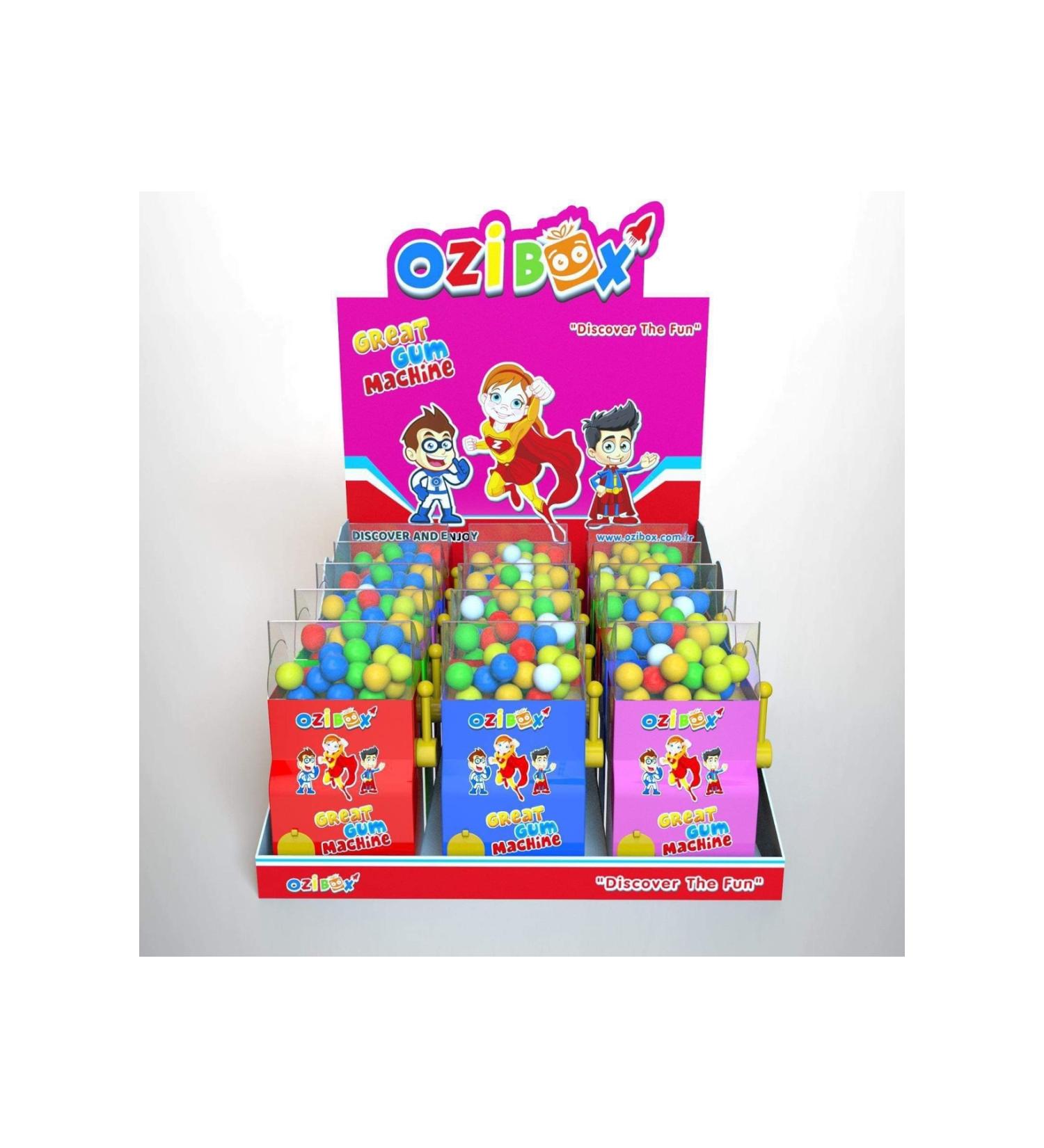 Ozibox Great Gumball Machine Box Contains 12 Pieces Each Piece 30 grams