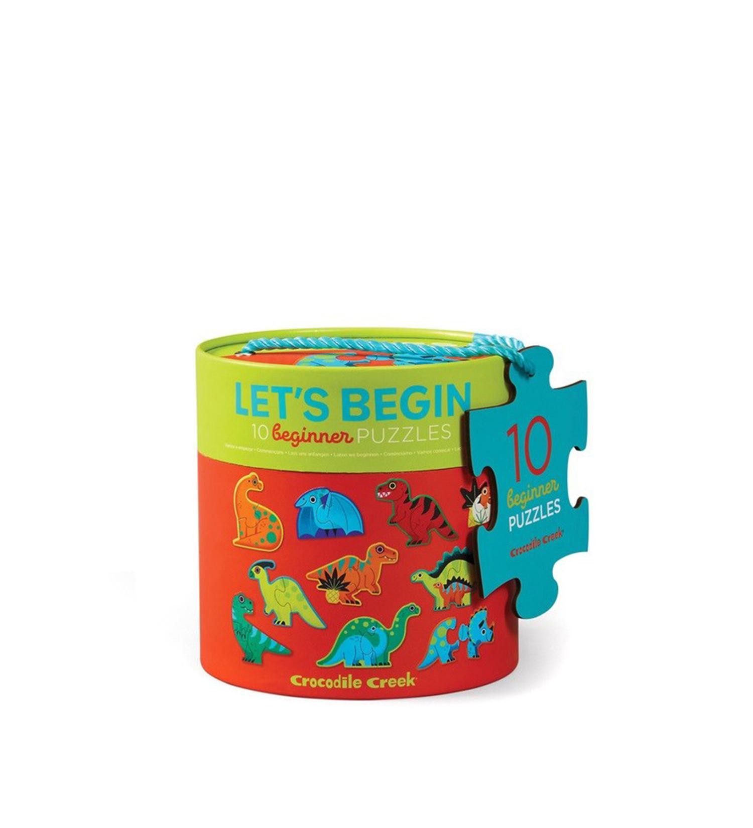 Crocodile Creek Dinosaurs 10 Piece Progressive Puzzle