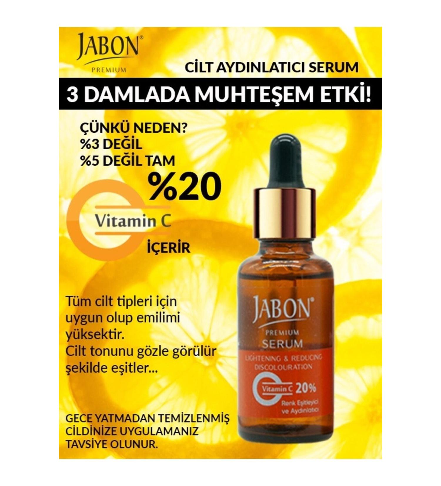 JABON Collagen Additive Color Equalizer and Skin Brightener 20% Vitamin C Serum 30 Ml - Buy Online on GoSupps.com