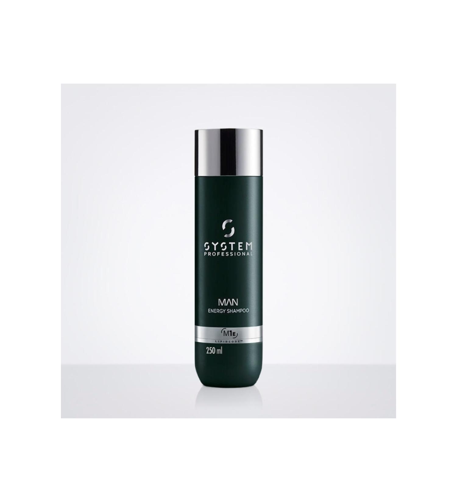 System Professional Man Energy Hair and Beard Treatment with Natural Lipids Shampoo 250 ml 8.5fl.oz/ GEM6