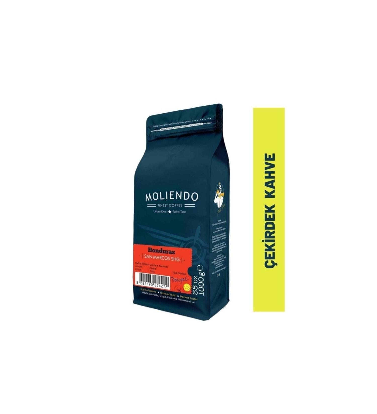 Moliendo Honduras San Marcos Shg Local Coffee (COFFEE BEANS) 1000 G - Buy Online on GoSupps.com