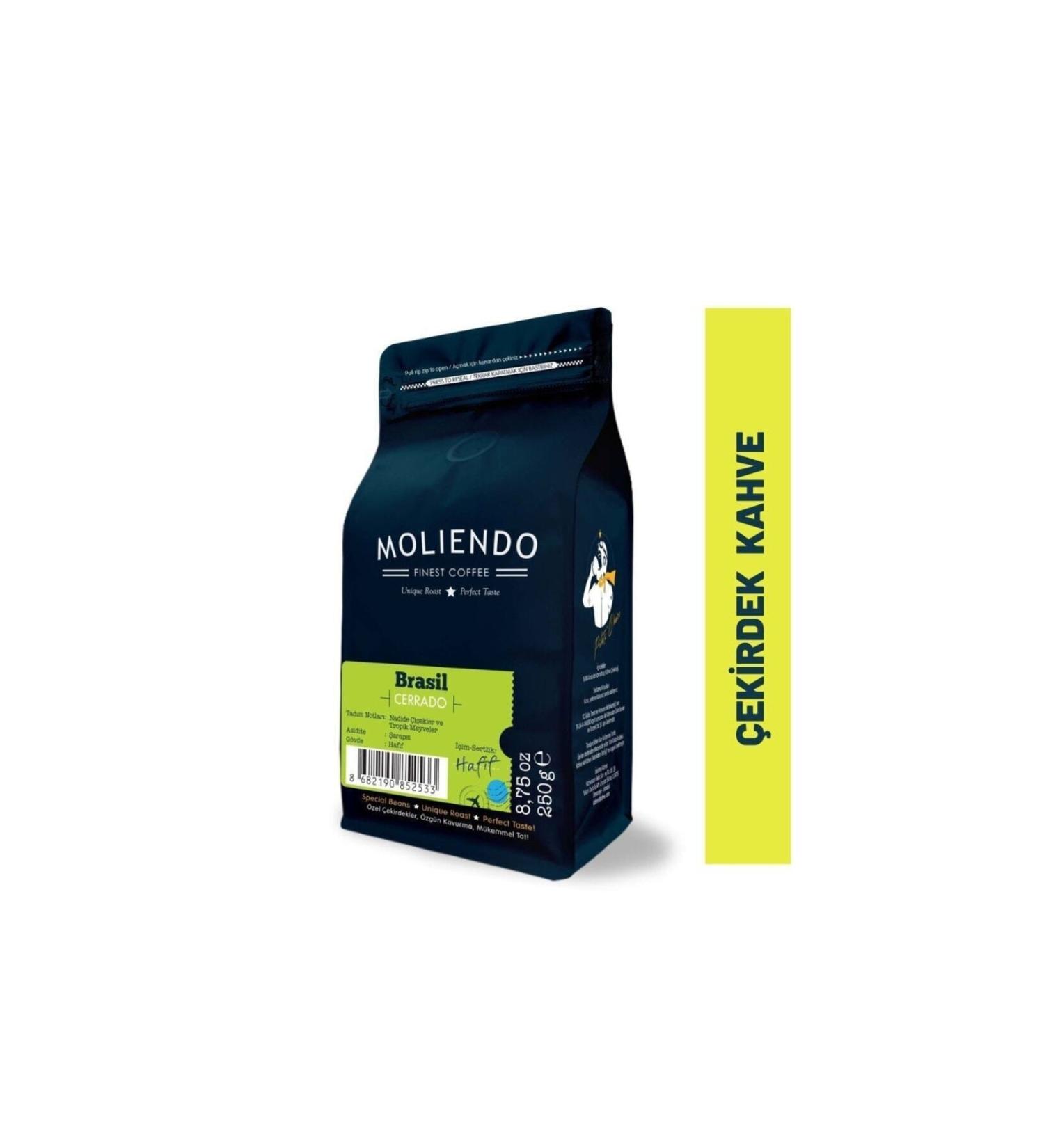 Moliendo Brasil Cerrado Regional Coffee (COFFEE BEANS) 250 G - Buy Online on GoSupps.com