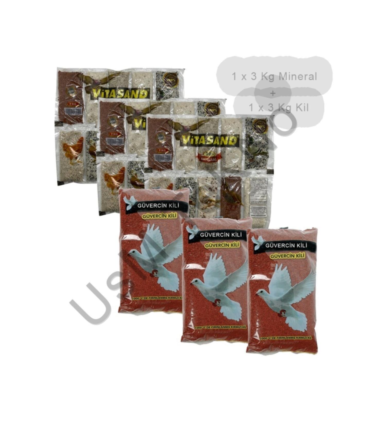 usmtekno 6 Kg Pigeon Mineral And Clay Chicken Partridge Pigeon Goose Quail Mineral
