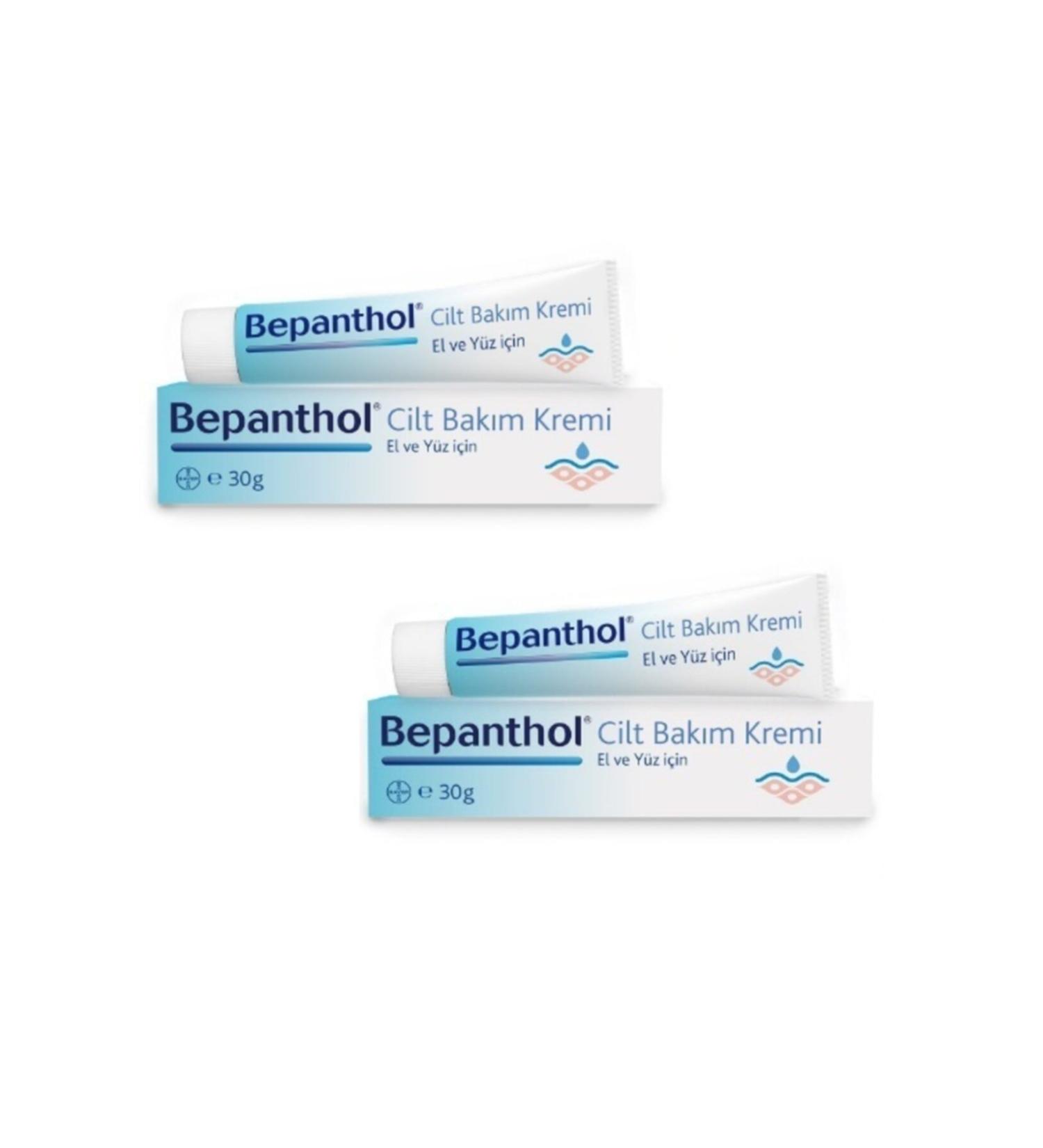 Bepanthol Skin Care Cream 30gr 2-pack - Suitable for All Skin Types Hand and Daily Face Care
