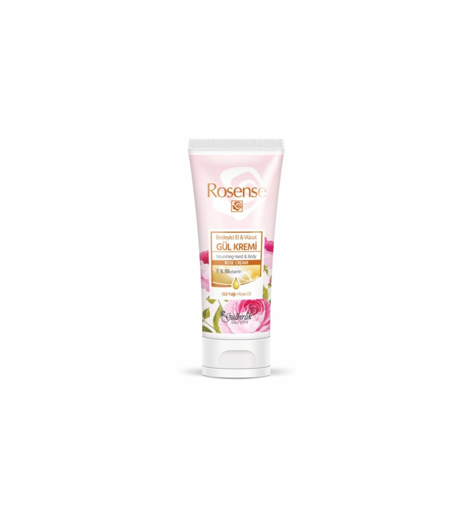 Rosense Nourishing Hand and Body Rose Cream - 75 ml