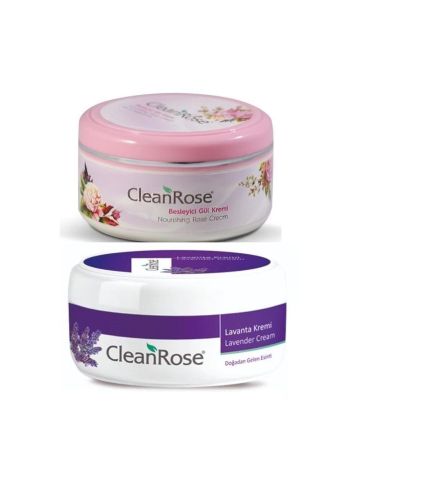 Clean Rose Nourishing Rose Cream 125 ml Lavender Cream 125 ml (FROM ISPARTAM)