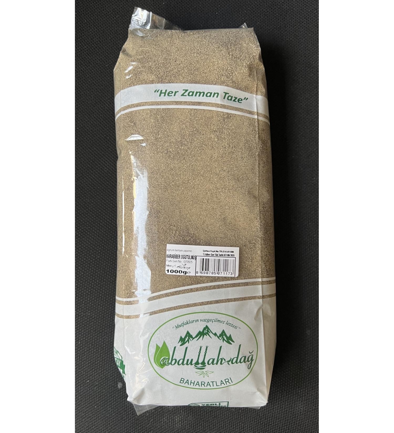 Hac o lu Spice Hatay Local Black Pepper Ground Powder 1 Kg / 1000gr