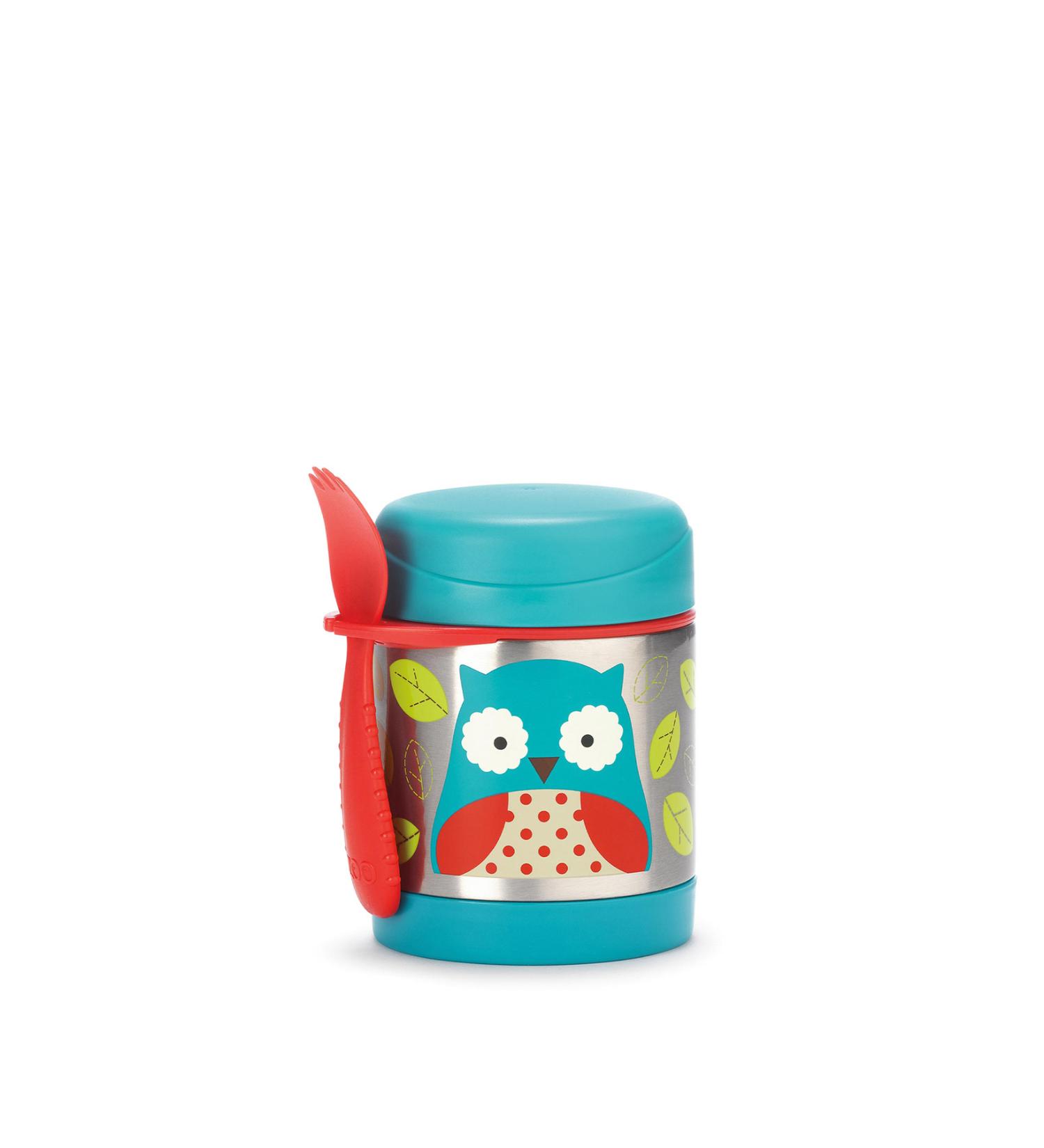 Skip Hop Owl 2 Piece Stainless Steel Food Storage and Transport Thermos