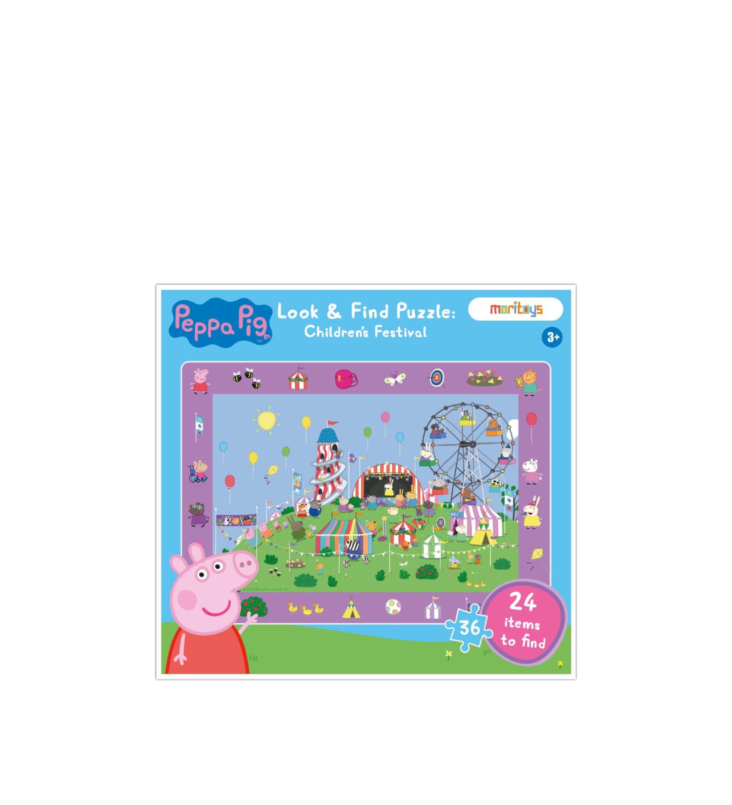 Peppa Pig Look & Find Puzzle Children's Festival Puzzle and Observation Game