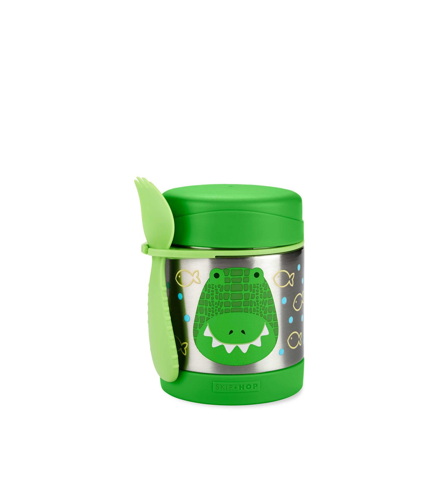 Skip Hop Crocodile 2 Piece Stainless Steel Food Storage and Transport Thermos