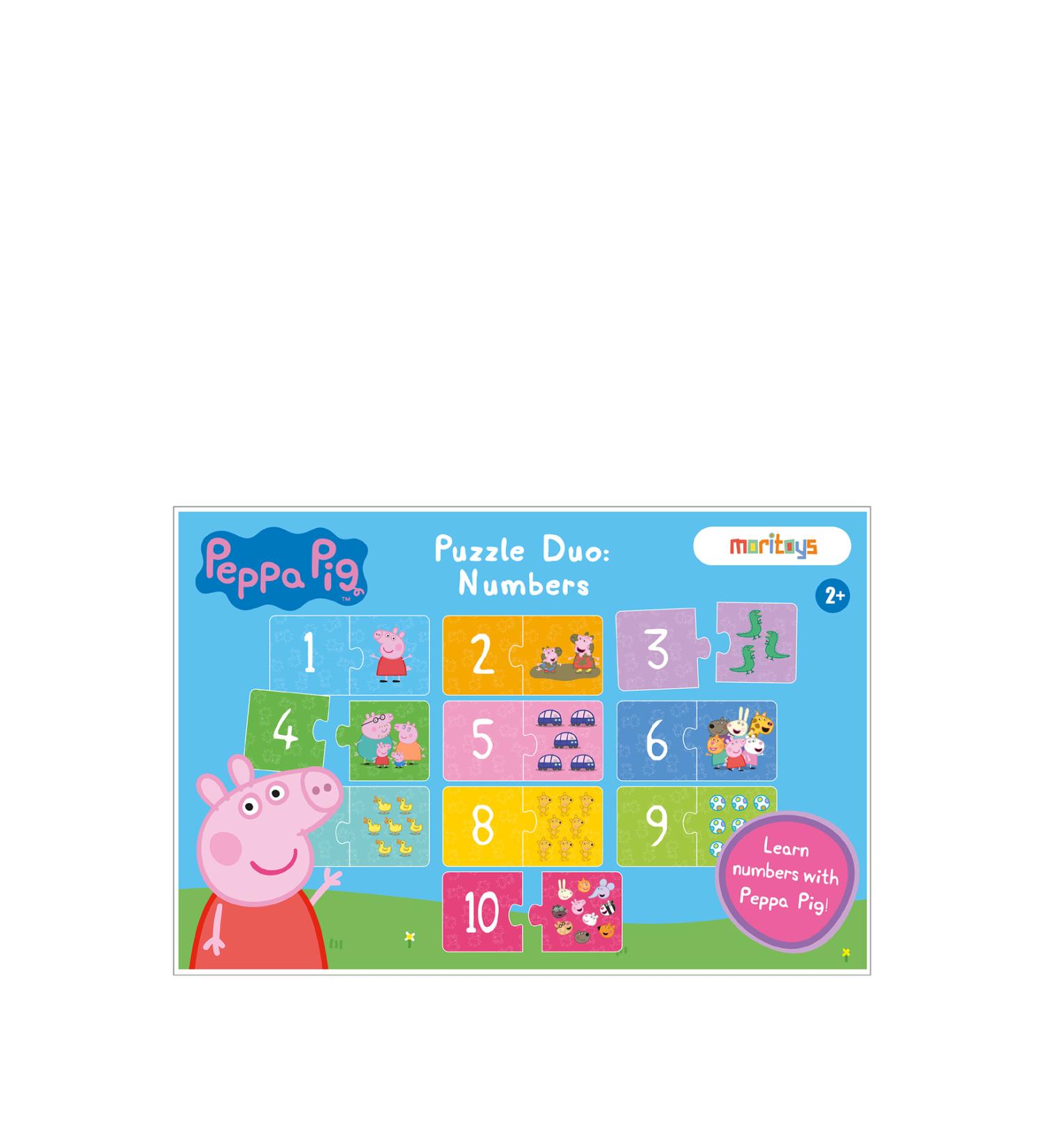 Peppa Pig 10 Piece Numbers Puzzle Set of 2