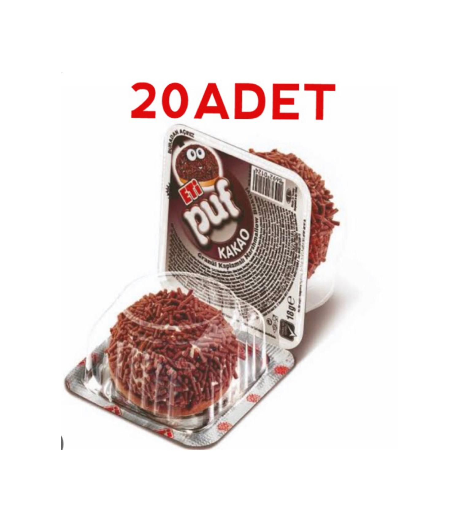 Eti Puf cocoa 18g 20pcs