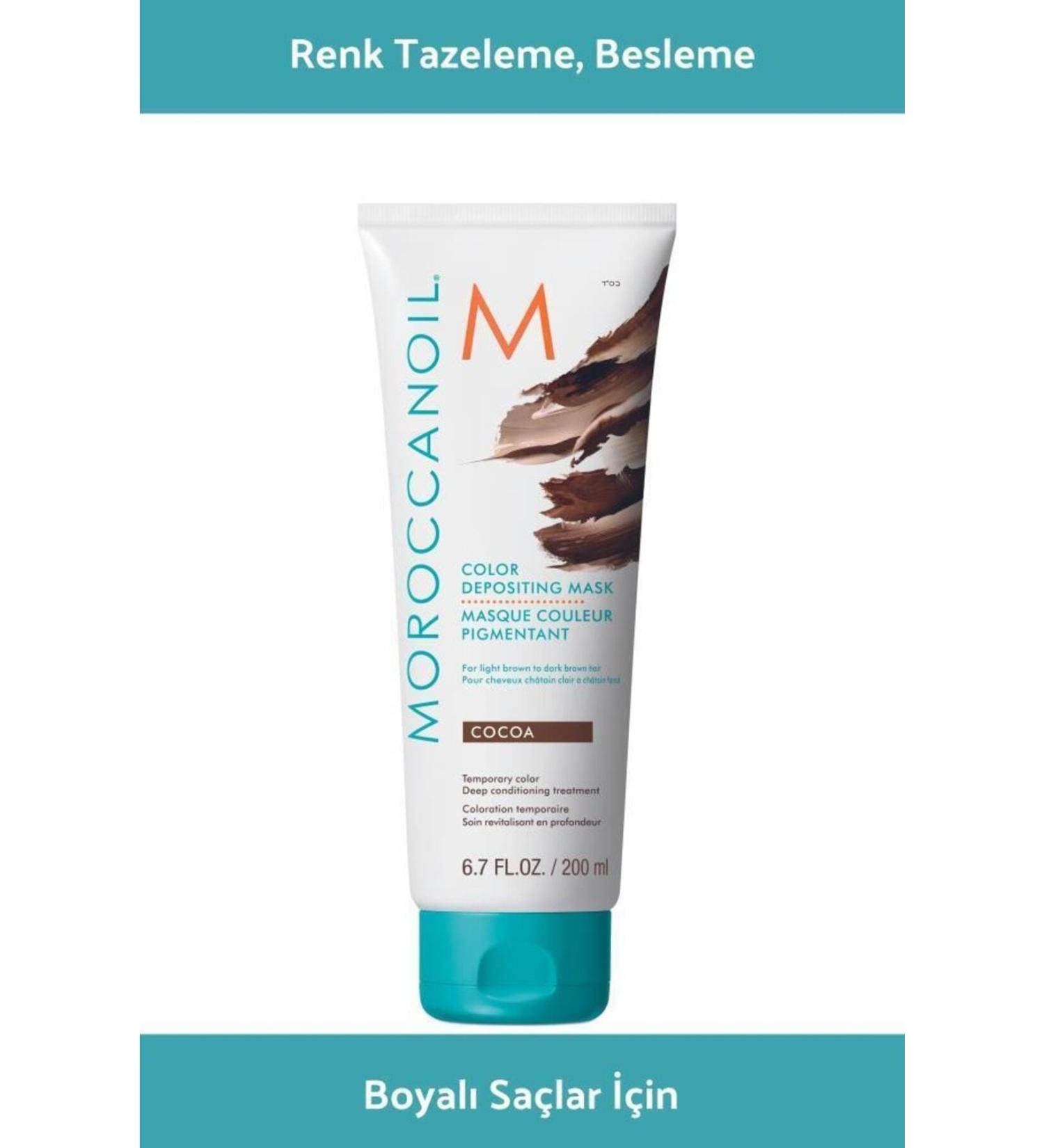 Moroccanoil Argan Oil Moisturizing Temporary Color Mask for Light and Dark Brown Hair Cocoa 200ml - Buy Online on GoSupps.com