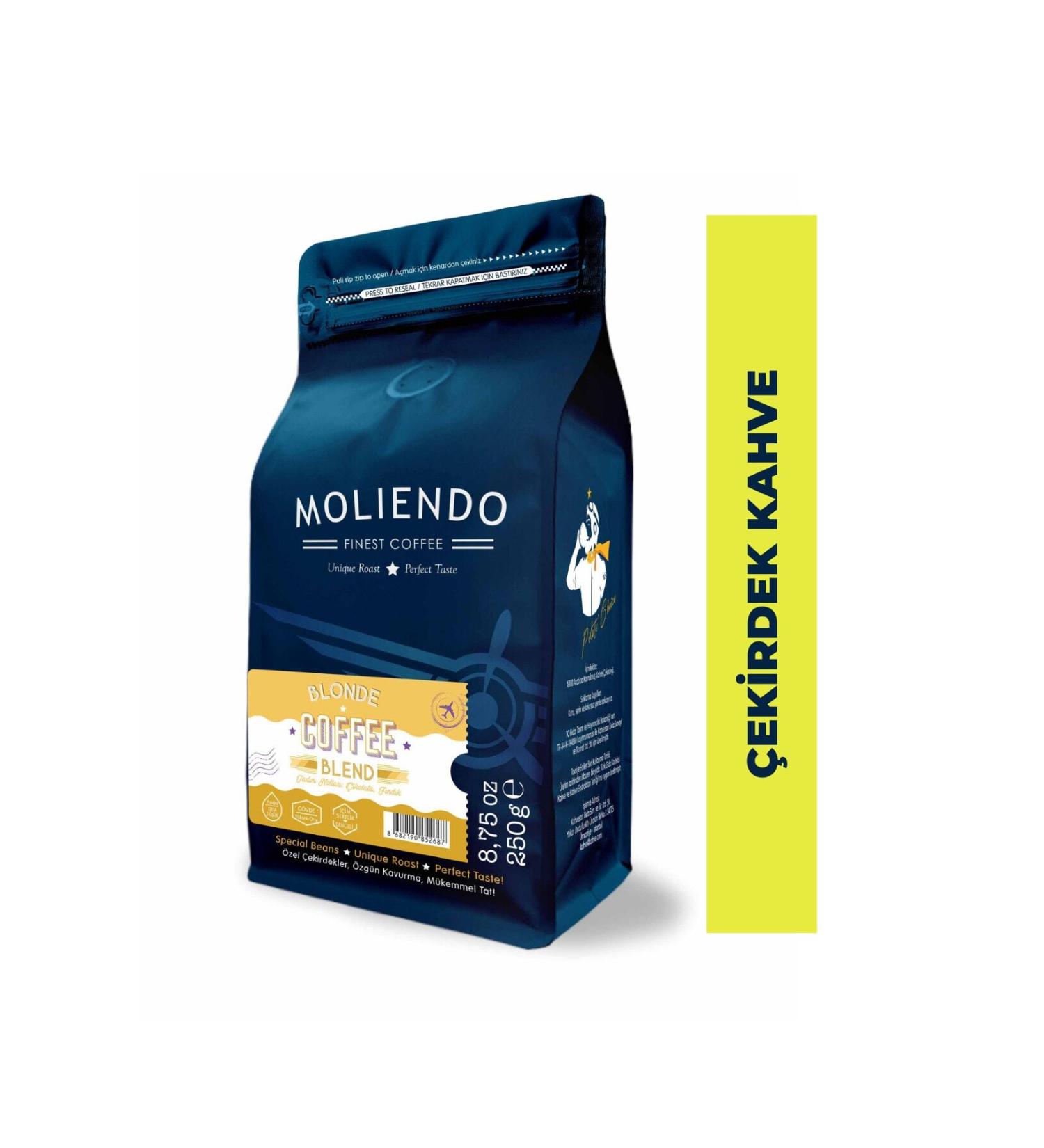 Moliendo Blonde Coffee Blend Coffee (COFFEE BEANS) 250 G - Buy Online on GoSupps.com
