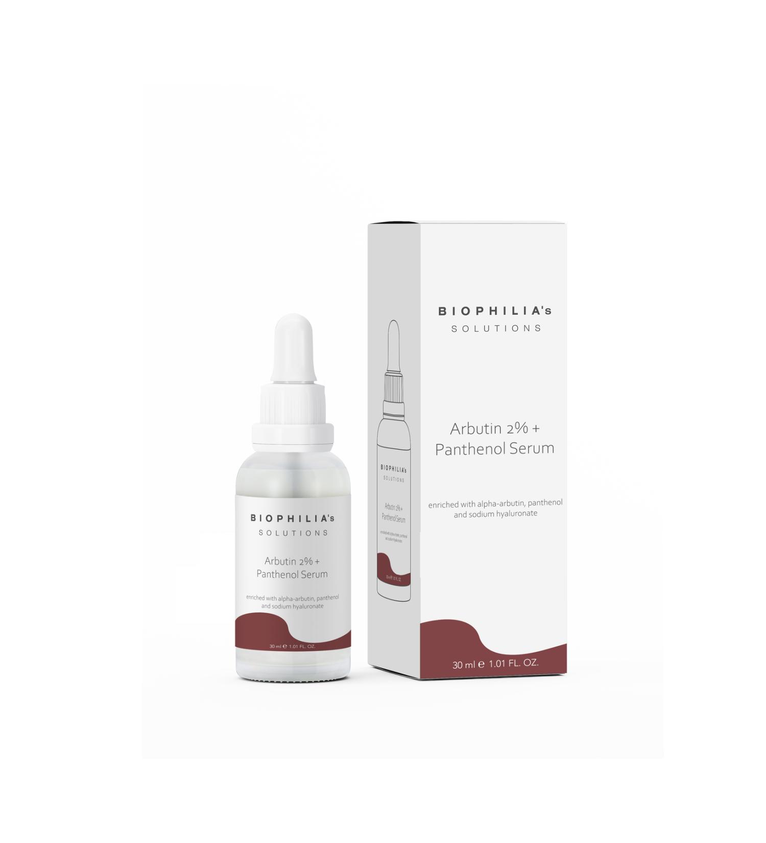 BIOPHILIA's SOLUTIONS Arbutin 2% + Panthenol Blemish Serum